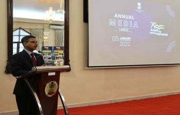 India@75: Embassy's Annual Media Get Together and Briefing on AKAM Events
